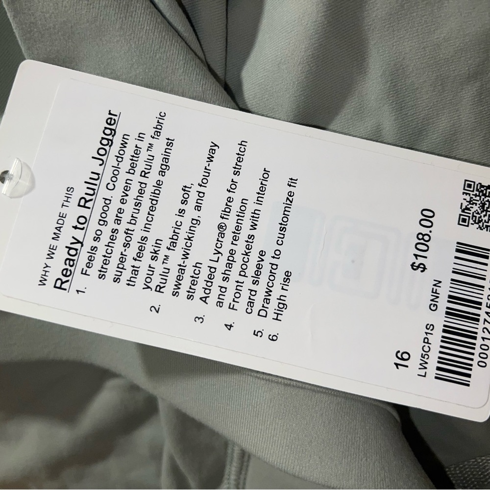 Lululemon Ready to Rulu Jogger